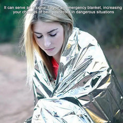 Emergency Thermal Blanket Outdoor Waterproof Survival Blanket Aluminum Foil Hot Space Emergency Rescue Curtain Camping Blanket
